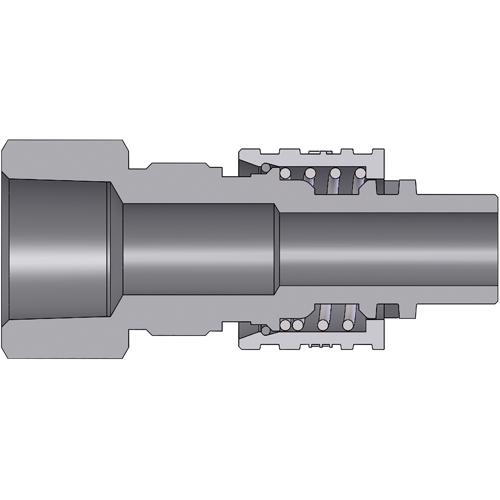 N4F4 Steel Dix-Lock™ N-Series Bowes Interchange Female Thread Plug